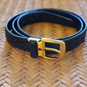 Black Shark Skin belt, size 36